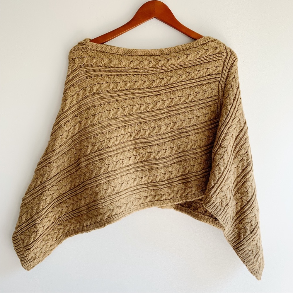 Ann Taylor LOFT Cape Poncho Shrug Sweater